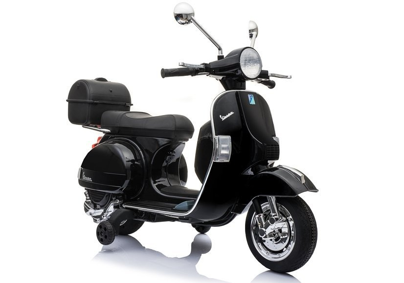 Детский электромотоцикл Vespa Black