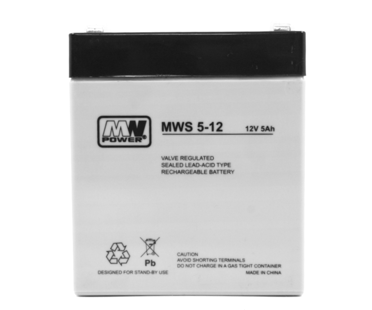 Akumulator AGM 12 V 5 Ah 3-5 lat 90  × 70 × 107 mm 1,40 kg Faston 187 MWS 5-12