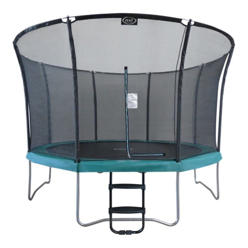 Батут с защитной сеткой и лестница 366 см (12ft) Axi Green