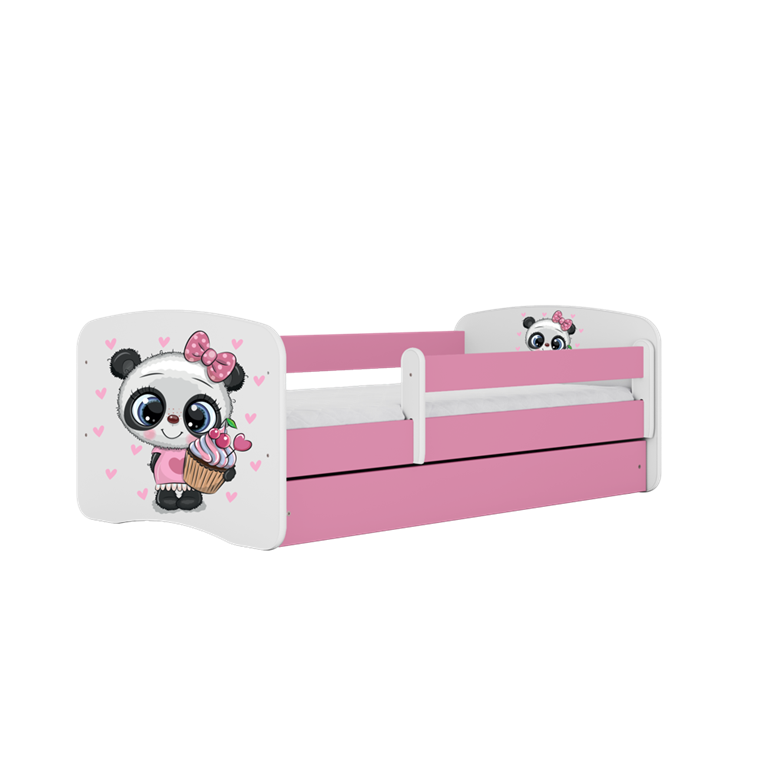 Bed babydreams pink panda with drawer with mattress 140/70