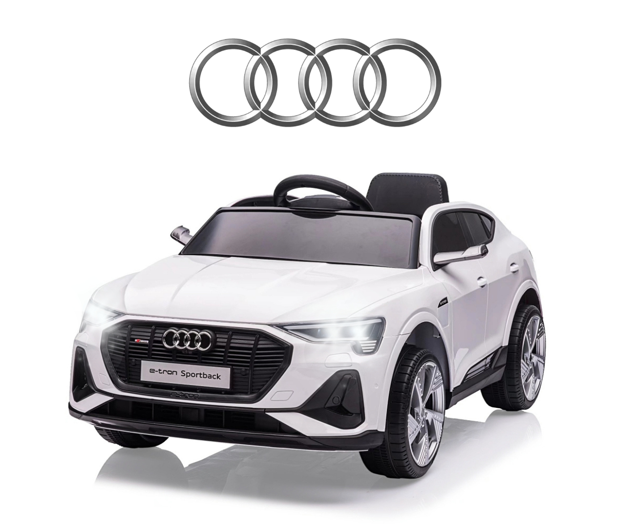 Детский электромобиль Audi E-Tron Sportback 4x4 White