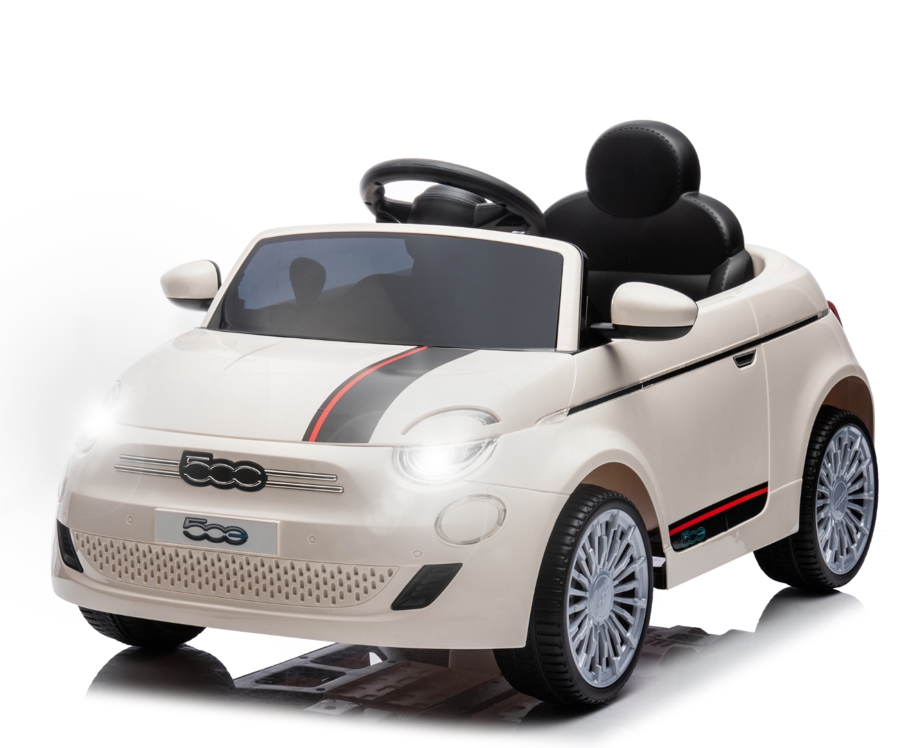 Детский электромобиль Fiat 500e White