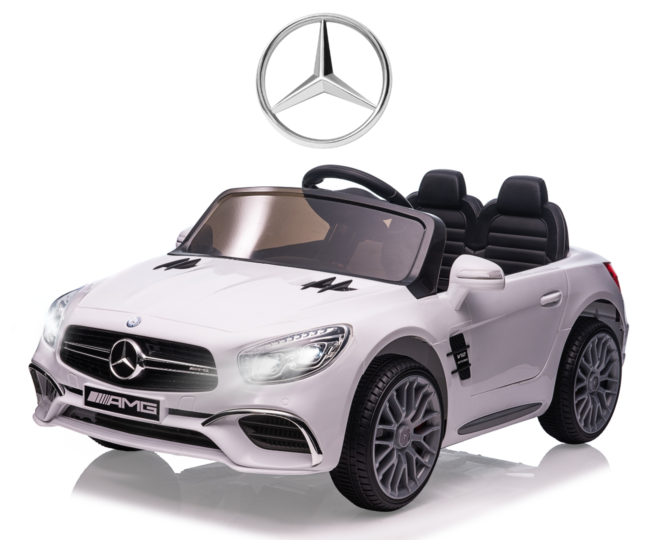 Детский электромобиль Mercedes-Benz SL65 AMG White