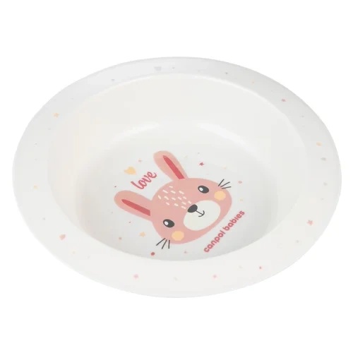Canpol Babies Cute Animals Miska 270ml 4/412_pin Różowa Królik