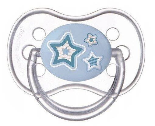 Canpol Babies Newborn Baby Smoczek Uspokajający Silikonowy Symetryczny 0-6m 22/580_blu Niebieski