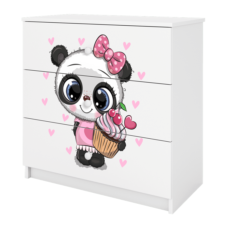 Chest of drawers babydreams white panda