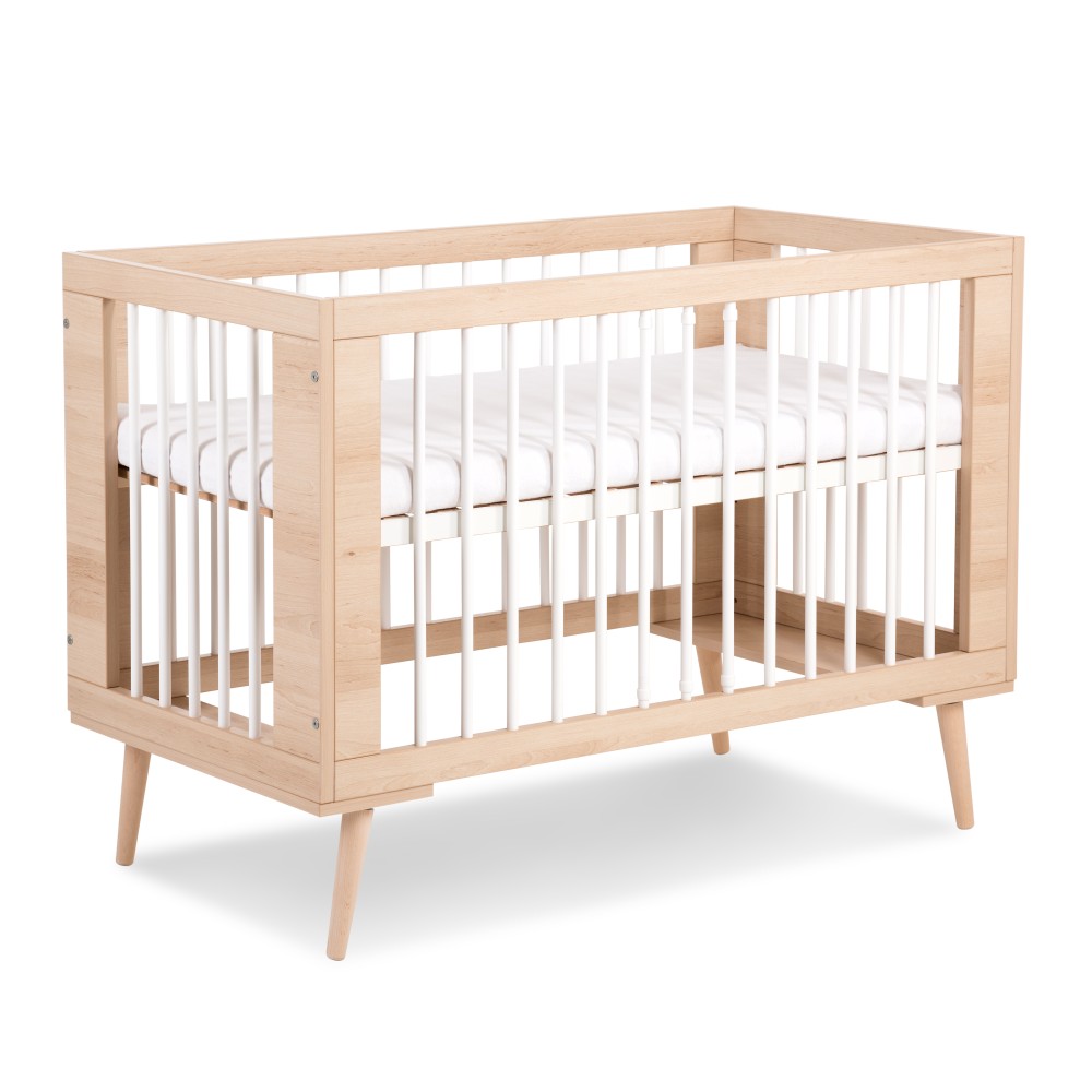 Cot 120x60 beech Klups SOFIE BEECH-WHITE