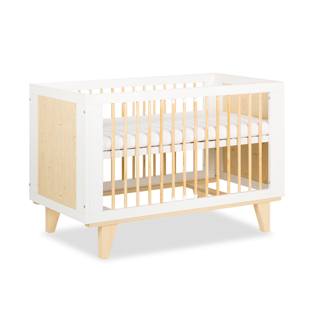 Cot 120x60 Klups LYDIA PINE-WHITE