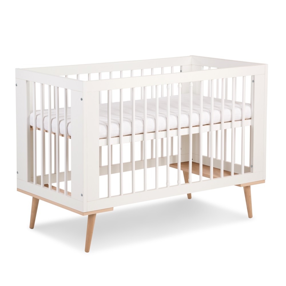 Cot 120x60 white Klups SOFIE BEECH-WHITE