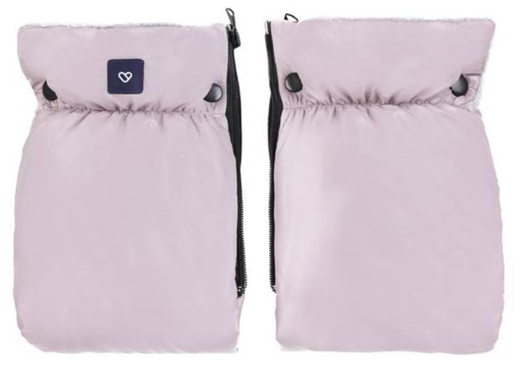 Варежки-муфта на коляску Zaffiro Plush Pastel Pink