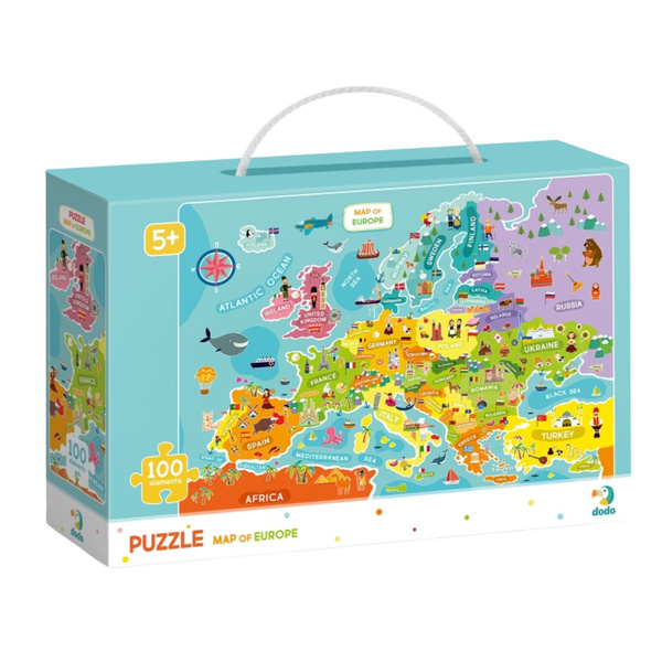 Dodo Toys Puzzle 100 el. Mapa Europy