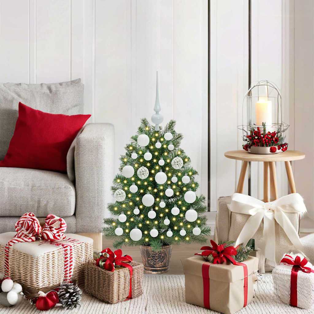 Mākslīgā Ziemassvētku Eglīte Su 150 Led Zaļa 65 Cm Pe Un Pvc Vidaxl