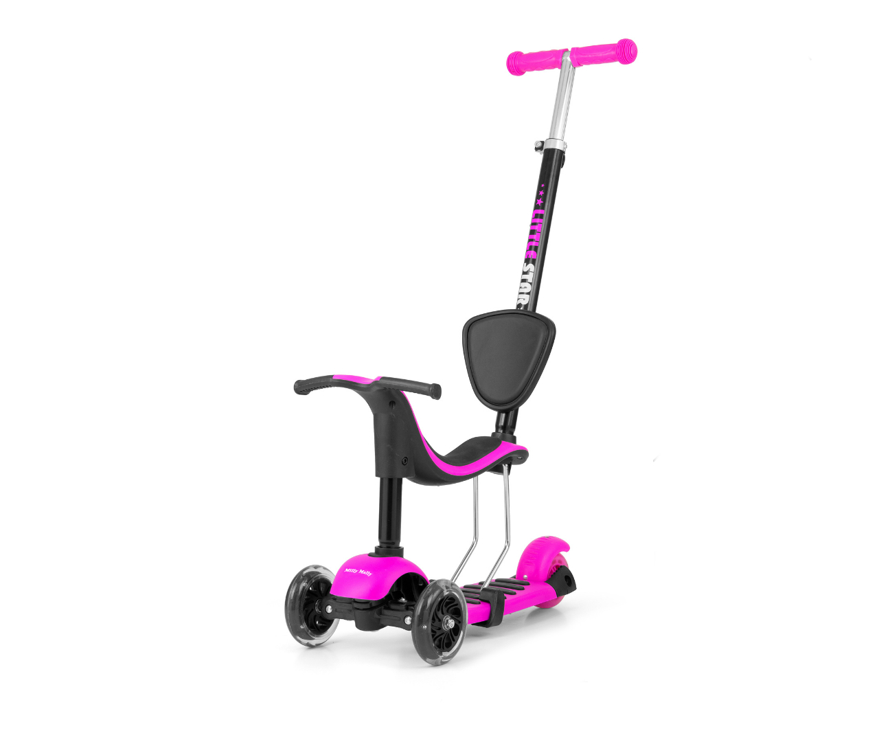 Самокат Milly Mally Little Star Pink 3in1