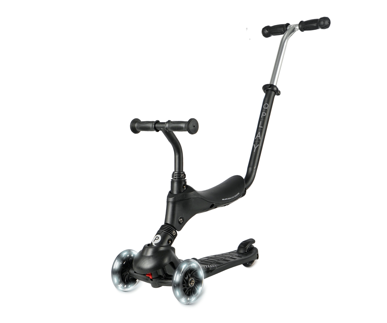 Самокат Qplay Hulajnoga Sema Pro 3в1 Black