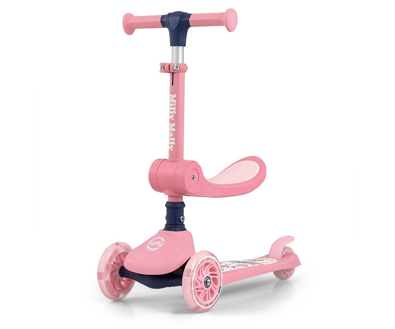 Самокат Milly Mally Fuzzy Pink