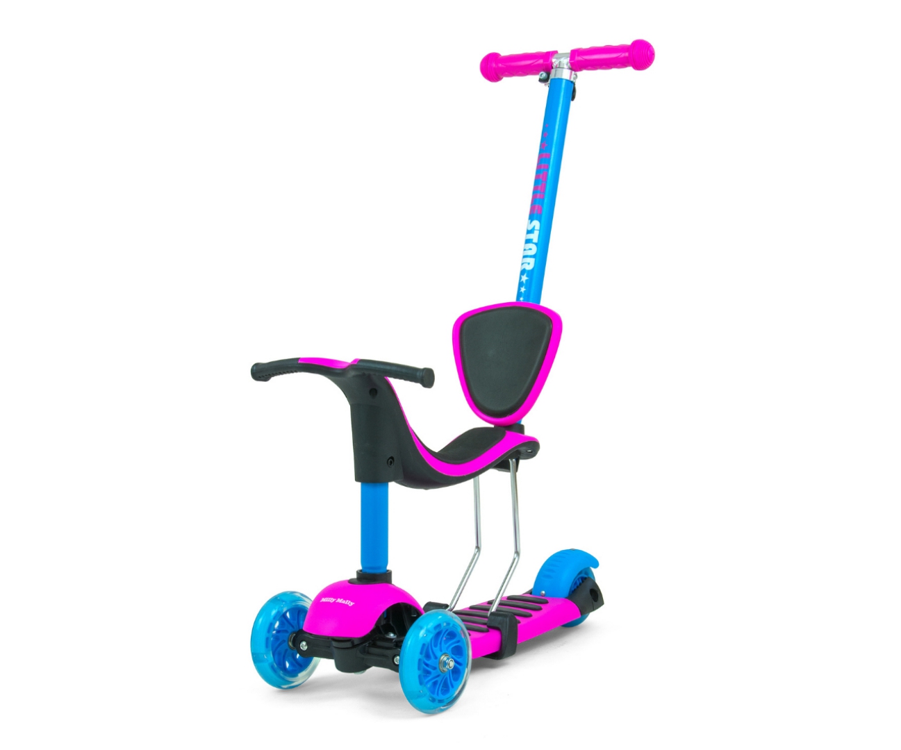 Самокат Milly Mally Little Star Pink-Blue