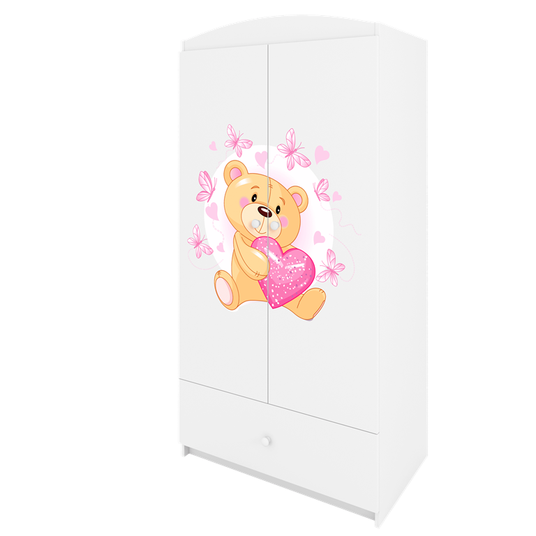 Szafa babydreams biała miś motylki
