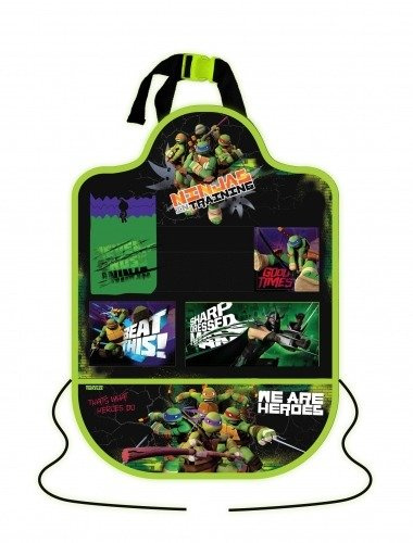 Zuma Kids Organizer Samochodowy Turtles  0/12 Czarno-Zielony