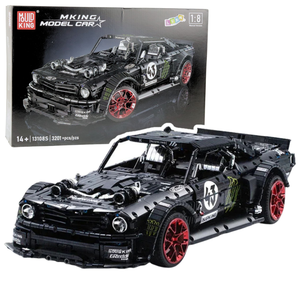 Building Blocks Sports Car Mustang Hoonicorn V2 3201 pcs.