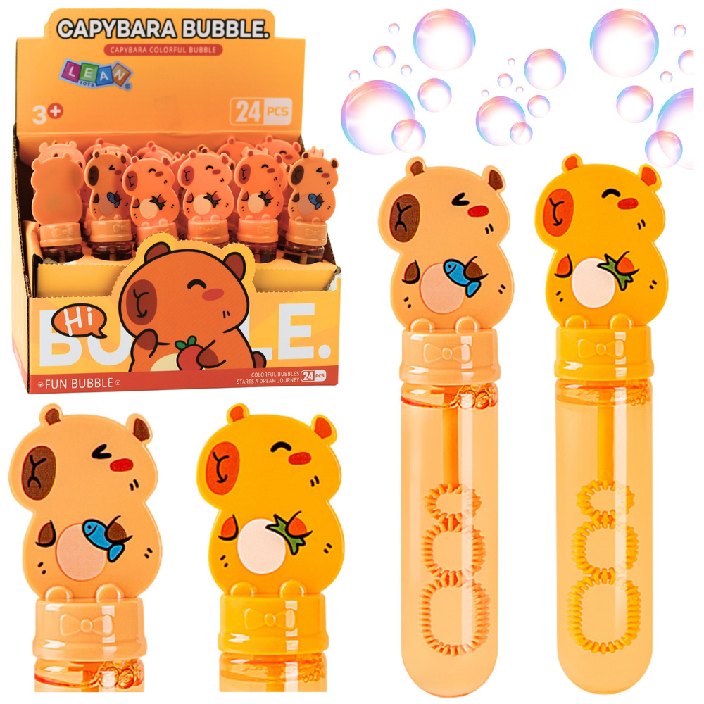 Capybara Soap Bubbles 3 Holes For Bubbles 35 ml Mix