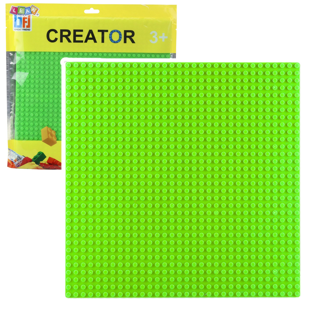 Construction Board for Building Blocks Green 25.5x25.5 cm