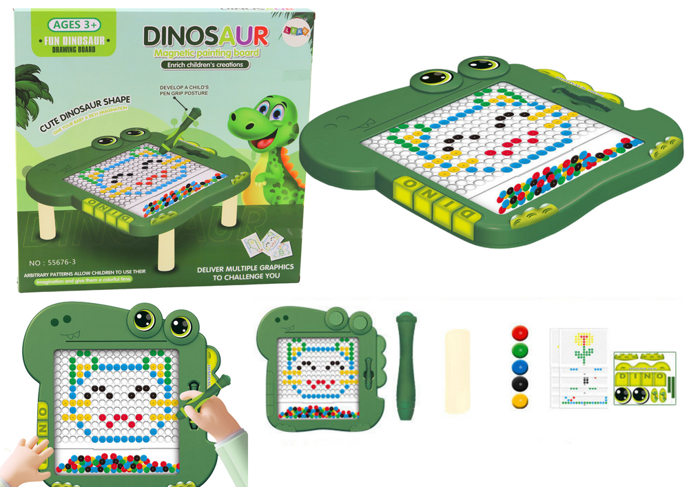 Dinosaur Educational Magnetic Board Table Pad Puzzle Green