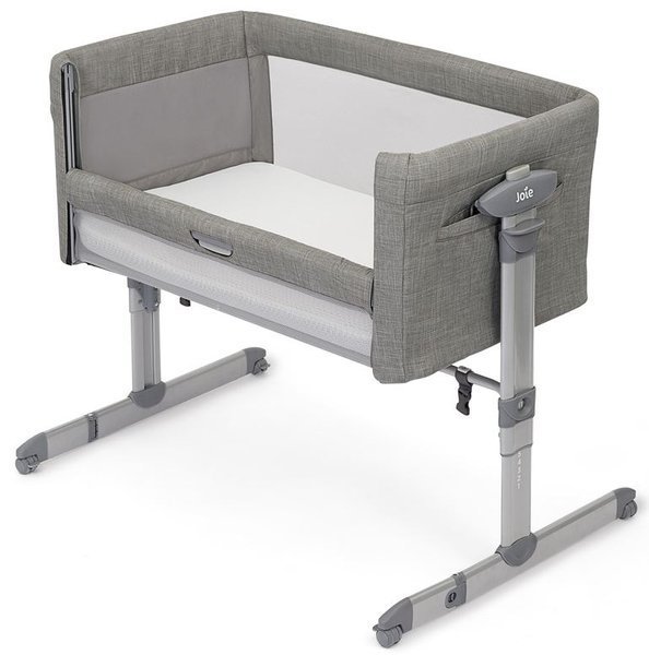 Joie Roomie Glide Foggy Grey Кроватка с опускающейся боковой стенкой