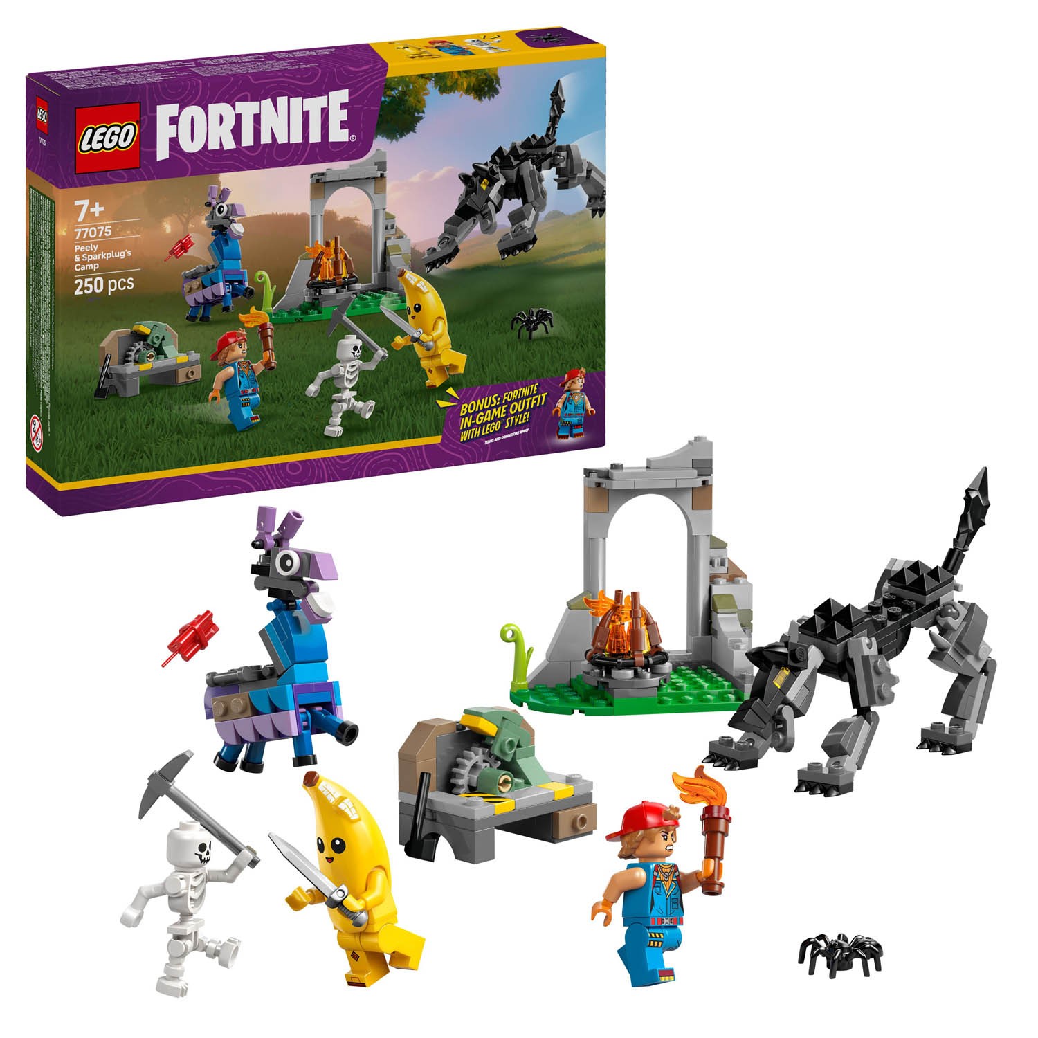 LEGO Fortnite Peely & SparkplugS Camp 77075