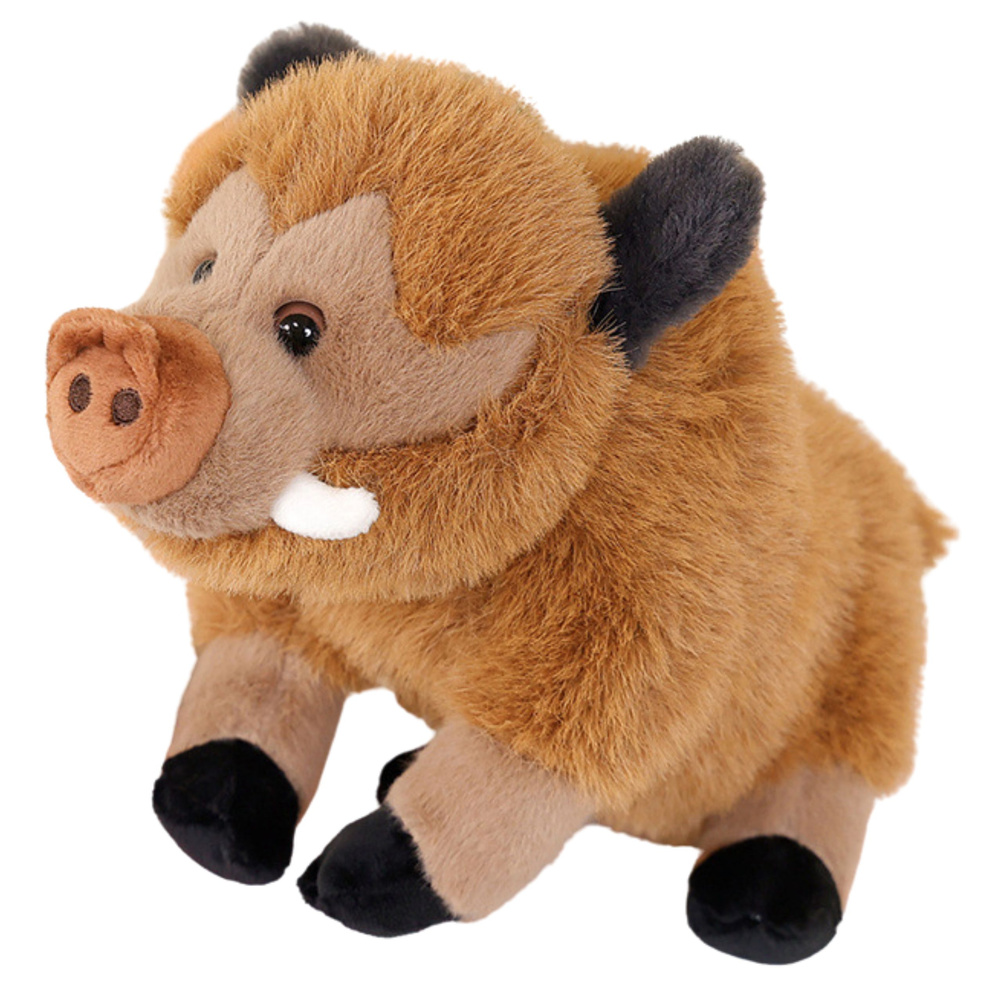 Plush Mascot Cuddly Toy Boar Brown 25cm