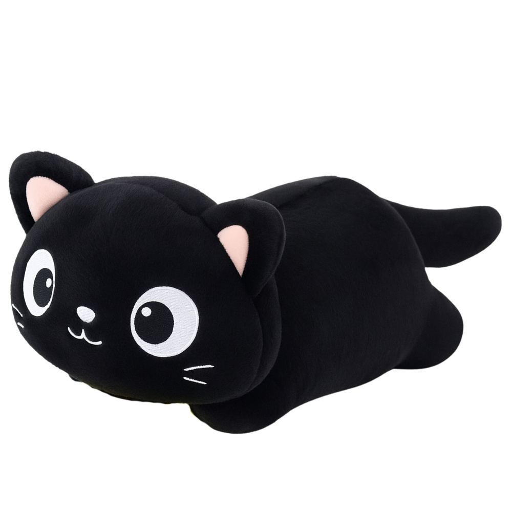 Plush Mascot Cuddly Toy Cat Big Eyes Black 45cm