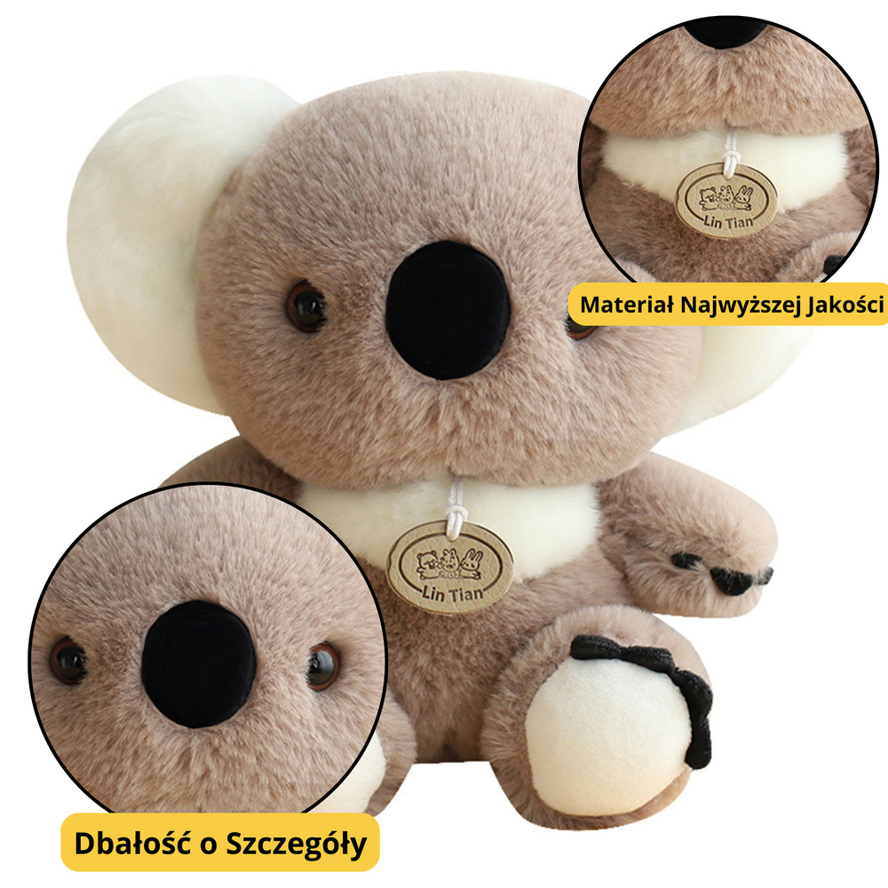 Plush Mascot Cuddly Toy Koala Bear Gray 23cm