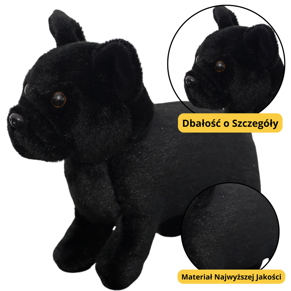Plush Mascot Cuddly Toy Small Dog Black 19cm