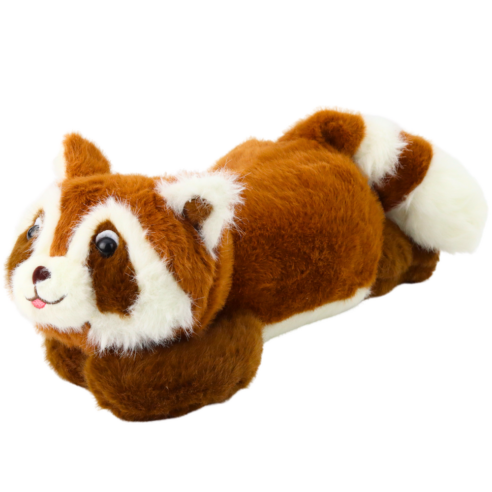 Plush Toy Raccoon Brown Lying 30cm