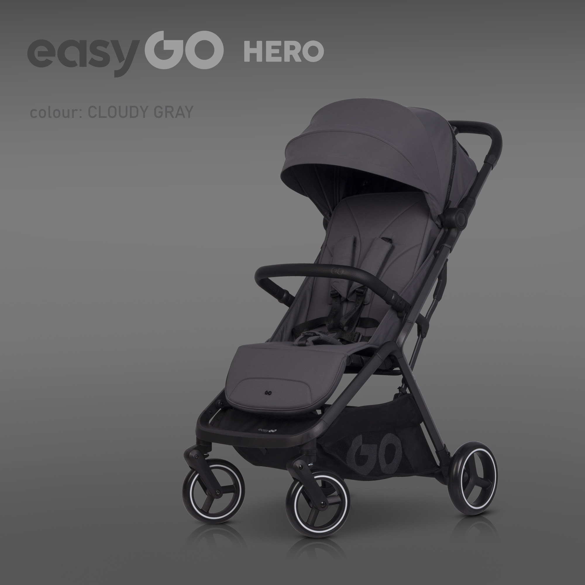 Wózek dziecięcy EasyGo Hero Cloud Gray