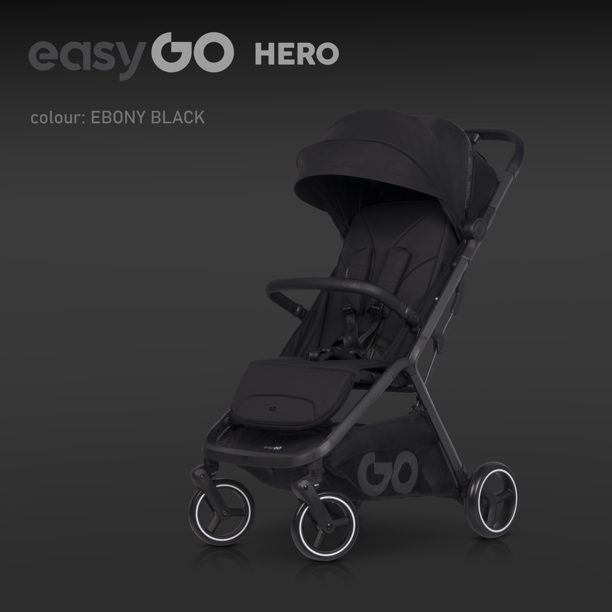 Wózek dziecięcy EasyGo Hero Ebony Black